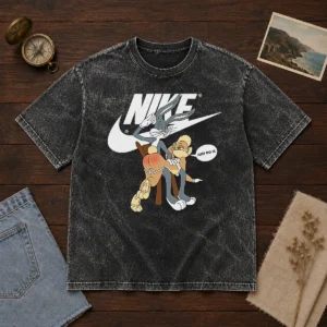 Nice Nike Bugs Bunny Spanking Lola Washed T-Shirt