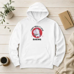 Nice Unicorn Holding Baking Tray I Just Really Love Baking Hoodie