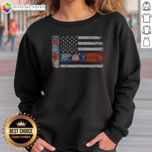 Nice Oklahoma Sport Teamsthunder Tulsa Oilers State Cowboys Sooners USA Independence Day Sweashirt
