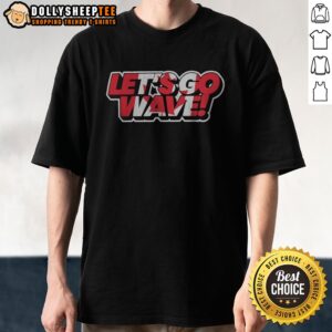 Awesome Canada Team Canada Maple Leaf Olympics World Cup Commonwealth Games Lets Go Wave Shirt displayed on a neutral background