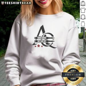 Original Armed Queers Salt Lake City Community Organization Logo Sweatshirt featuring bold colors and a unique design.