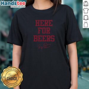 Original Raegan Beers 15 Oklahoma Sooners Here For Beers Text Signature Ladies Shirt