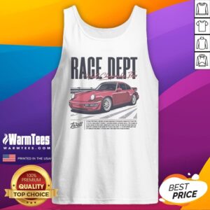 Original Throtl Race Dept Porsche 911 World Championship Team tank top featuring bold graphics