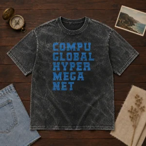 Nice Compu Global Hyper Mega Met Washed T-Shirt
