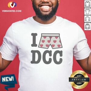 Original Top I Heart Print Boxers DCC shirt optimized showing a casual crew neck with heart print design