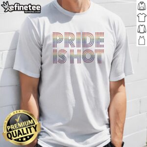 Top Paris Hilton Pride Is Hot Pride Month Retro Flag t shirt displayed in vibrant colors and retro style.