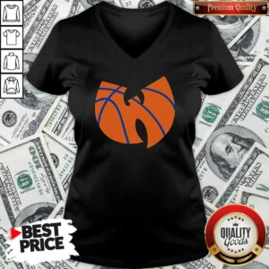 Hot Wu Tang Clan X New York Knicks Logo V-Neck Shirt