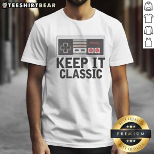 Funny Keep It Classic Old School Retro Vintage 1970s 80s 90s Shirt displayed on a neutral background