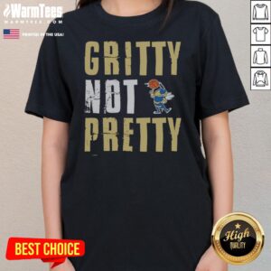 Hot Georgia Tech Gritty Not Pretty Mascot ladies tee featuring a vibrant graphic design.