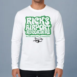 Funny Tom Petty Rick'S Airport Recorders The Best Round Long Sleeve Shirt