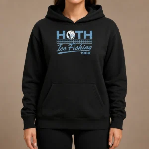 Original Old School Cold Wilderness ICE Fishing Hoodie