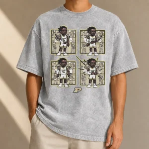 Official Basketball Purdue The Lance Dance Lance Jones Washed T-Shirt
