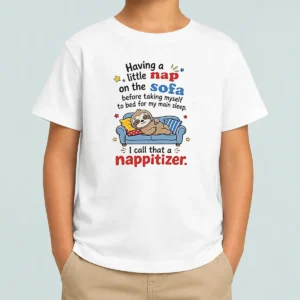 Original Having A Little Nap On The Sofa Before Taking Myself To Bed For My Main Sleep I Call That Kids T-Shirt