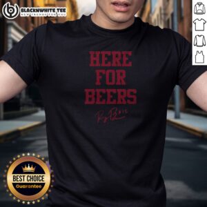 Official Raegan Beers 15 Oklahoma Sooners Here For Beers Text Signature