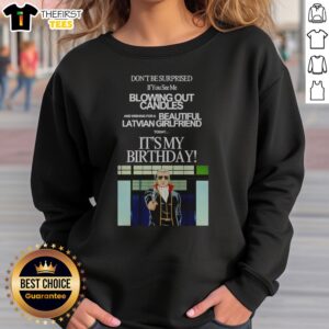 Official Matsudaira Katakuriko Don'T Be Surprised If You See Me Blowing Out Candles Gintama Sweatshirt displayed on a hanger