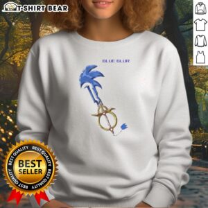 Official The Hedgehog Keyblade Blue Blur Design Sweatshirt