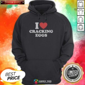 Awesome I Love Cracking Eggs Heart Shape hoodie optimized for showcasing vibrant graphics and comfort.