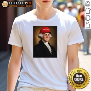 Hot George Washington President America Hat With Two Fiddy