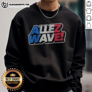 Hot France National Team Football Soccer Rugby World Cup Olympics Allez Wave Sweashirt showcasing team spirit.