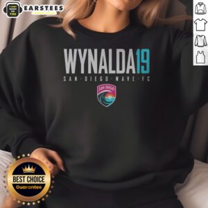 Hot San Diego Wave FC Wynalda 19 San Diego Wave FC Soccer Team sweatshirt featuring vibrant team colors