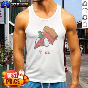 Pretty Pizza Gian Berg X 63 Tank top featuring a vibrant pizza graphic design