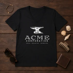 Premium ACME Corporation Anvils Explosives Detonators V-Neck Shirt