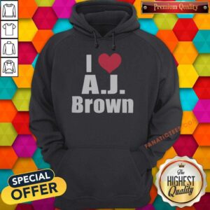 Hot I Heart AJ Brown Philadelphia Eagles NFL hoodie optimized for showcasing team spirit and style.