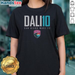 Awesome San Diego Wave FC DALI 10 Ladies Shirt showcasing team spirit and style