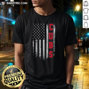 Good Vintage Cubs Name American US Flag Sports Shirt featuring a classic design and vibrant colors.