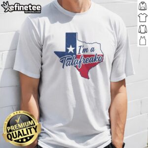 Top I Am A Talafreako Dallas Mavericks Jalen Brunson Luka Doncic Texas State Pride t shirt displayed in a vibrant blue color