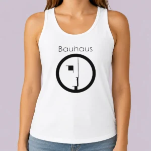 Funny Bauhaus Band Profile Silhouette Symbol Music Band Logo Tank Top
