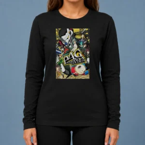 Pretty Persona 4 Golden Main Cast And Izanagi Character Long Sleeve Shirt