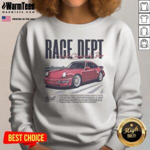 Original Throtl Race Dept Porsche 911 World Championship Team sweatshirt displayed on a neutral background