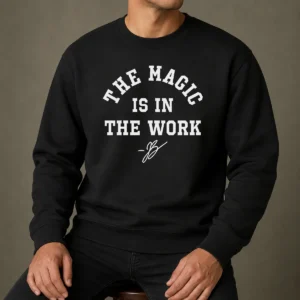 Pretty Ben Stiller Jalen Brunson The Magic Is In The Work Signature Sweater