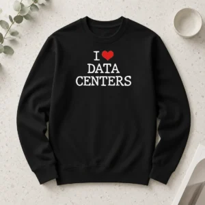 Nice I Love Data Centers Server Room IT Professional Long Sleeve Shirt