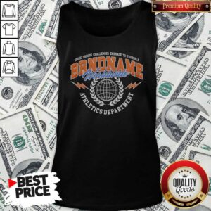 Hot Shine Throgh Challenges Embrace To Yourself Bandname Worldwide Athletics Department Tank Top