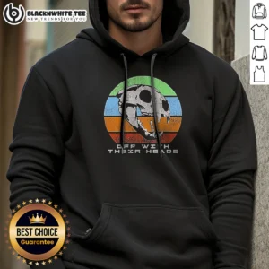 Original Off With Their Heads The Crypt Denver CO Hoodie in black, front view with printed logo and text