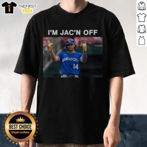 Top Jac Caglianone I'M Jac'N Off Shirt featuring a playful graphic design on a comfortable tee.