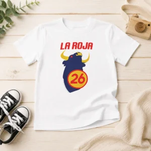 Awesome Spain La Roja World Cup 2026 National Football The Red One Kids T-Shirt