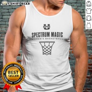 Original Utah State Aggies Spectrum Magic Women's Basketball Tank Top featuring vibrant colors and team logo