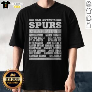 Funny Wembanyama Stephon Castle Dylan Harper Spurs Champions Finals Western Conference Shirt in vibrant colors