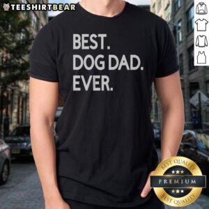 Awesome Best Dog Dad Ever Shirt featuring a fun and vibrant design for dog lovers.