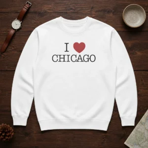 Official I Love Chicago Heart Sweater