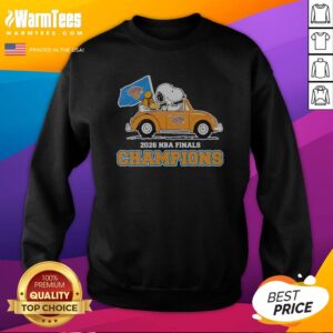 Original Snoopy And Woodstock New York Knicks 2026 NBA Finals Champions Sweatshirt
