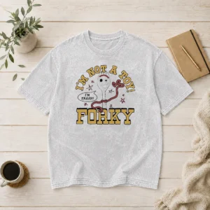 Original Im Not A Toy Story Forky Im Trash Washed T-Shirt