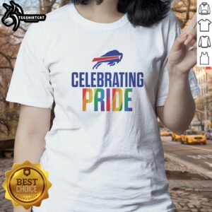 Nice Buffalo Bills Celebrating Pride Month Ladies shirt featuring vibrant colors and a celebratory design