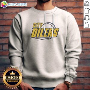 Original City Oilers Basketball Logo Design For Sports Fan Apparel T Shirt For The Team Sweashirt showcasing vibrant logo
