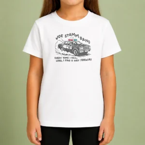 Nice Joe Stamm Band Every Time I Fall Lord I Find A Way Forward Police Car Kids T-Shirt