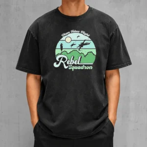 Nice Hope Takes Flight Rebel Squadron Washed T-Shirt