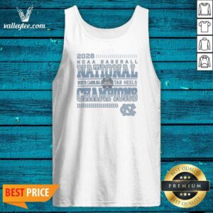 Official Top 2026 NCAA Baseball National Champions North Carolina Tar Heels Tank Top